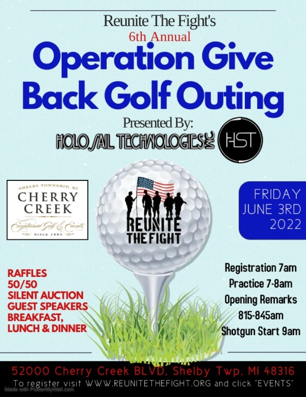 6th Annual Operation Give Back Golf Outing 2022 - Reunite the Fight