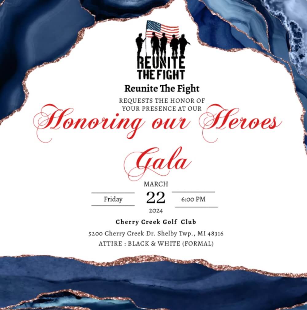 Reunite the Fight Honoring our Heroes Gala 3/22/2024
