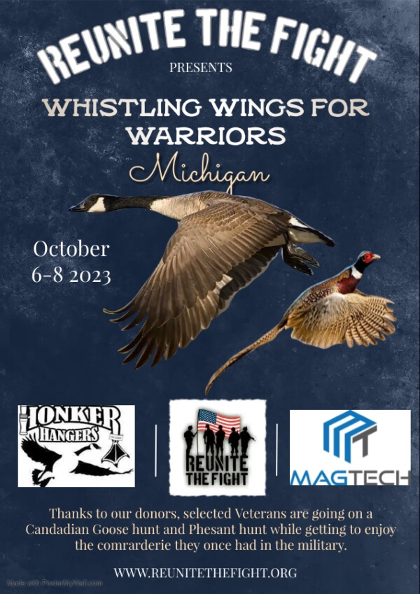 Whistling Wings for Warriors MI | Reunite The Fight - helping US military veterans since 2017