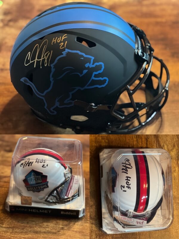 Reunite The Fight 6th Annual Golf Outing Silent Auction: Calvin Johnson Helmets